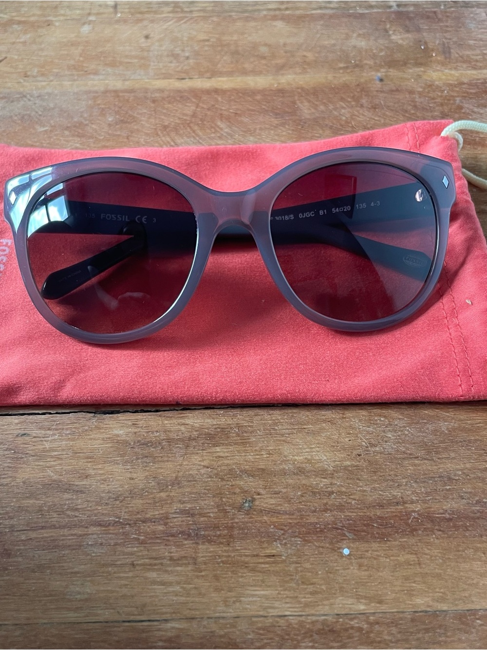 Fossil Women's Oversized Grey Sunglasses